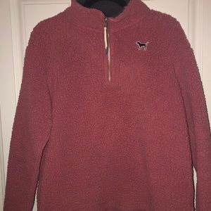 Vs pink Sherpa pullover